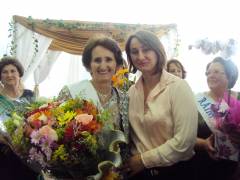 A 2º Princesa Regional é de São Valentim - Primeira Dama Sra. Glads Scandolara, prestigia o evento.